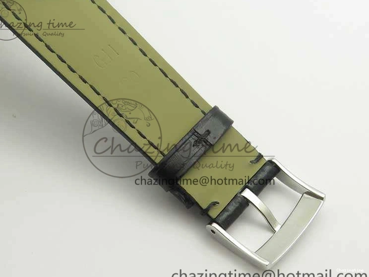 0227 FashionForward De Ville SS MK 1:1 Best Edition White Dial SS Markers On Leather Strap Miyota 9015 V 8077